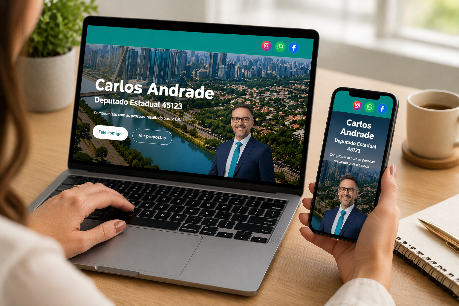 Exemplo de campanha eleitoral digital